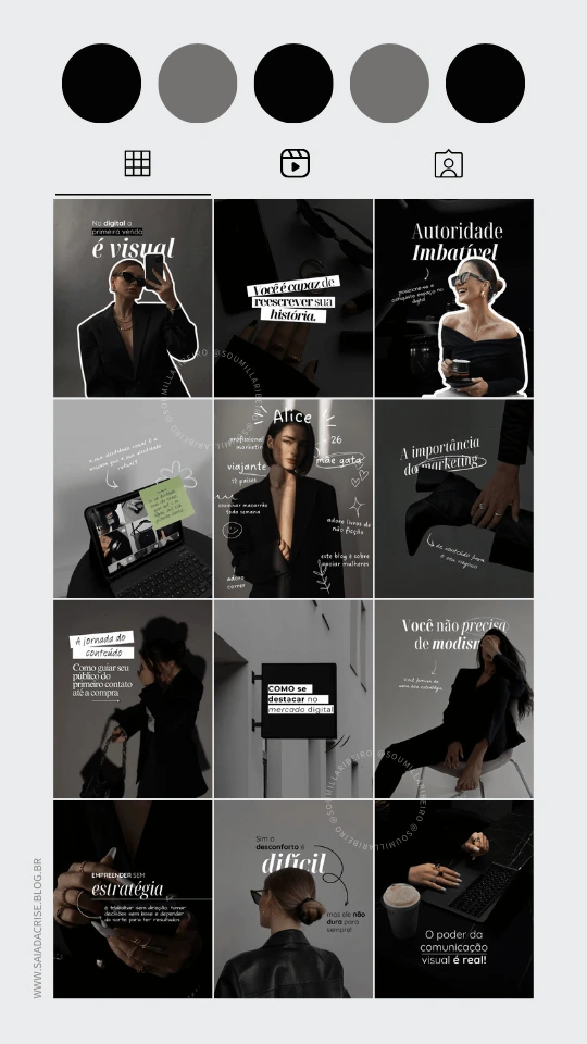Pack 2 Preto Visual Creator