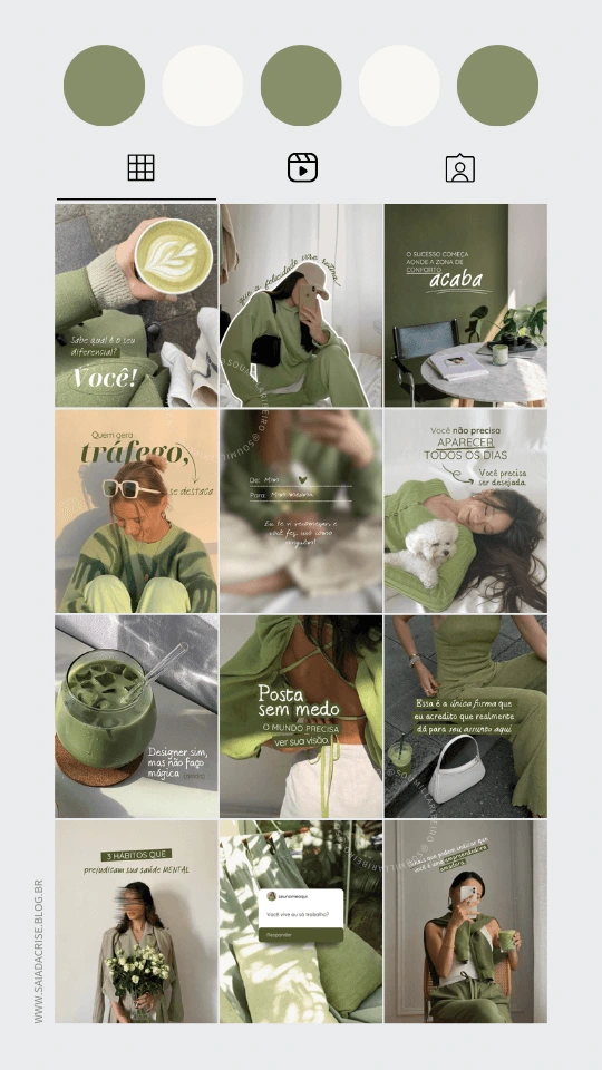 Pack 3 Verde Visual Creator