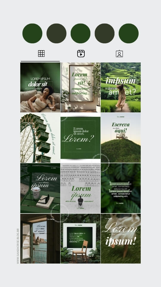 Mockup Pack Aesthetic Green Authentique Creator