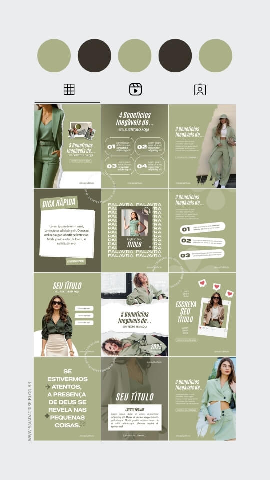 Mockup Pack Minimal Chic Sage Green Authentique Creator Pack